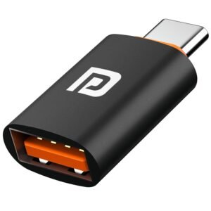 USB Type-C to USB-A OTG adapter for connecting flash drives, keyboards, mice, game controllers, and other USB devices to USB-C smartphones, tablets, and laptops.