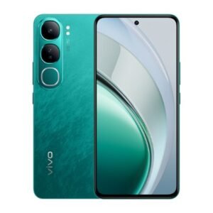 Front and back view of a vivo Y Series smartphone.